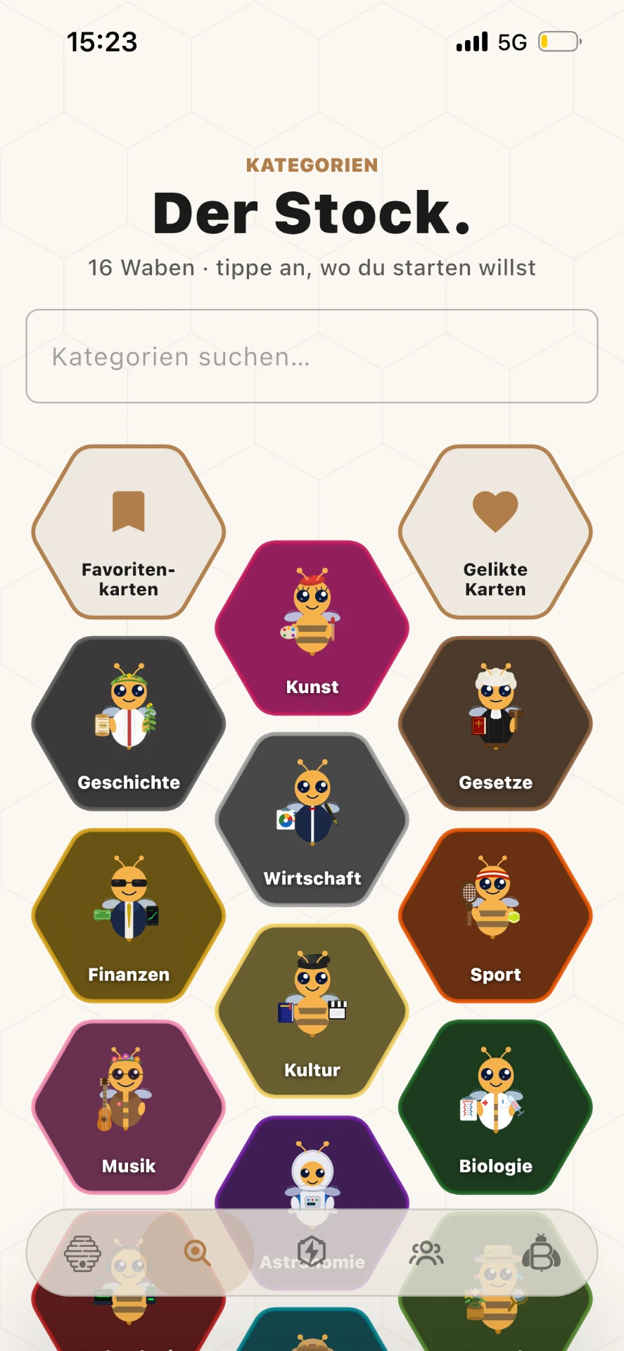 Wissenswelt auswählen